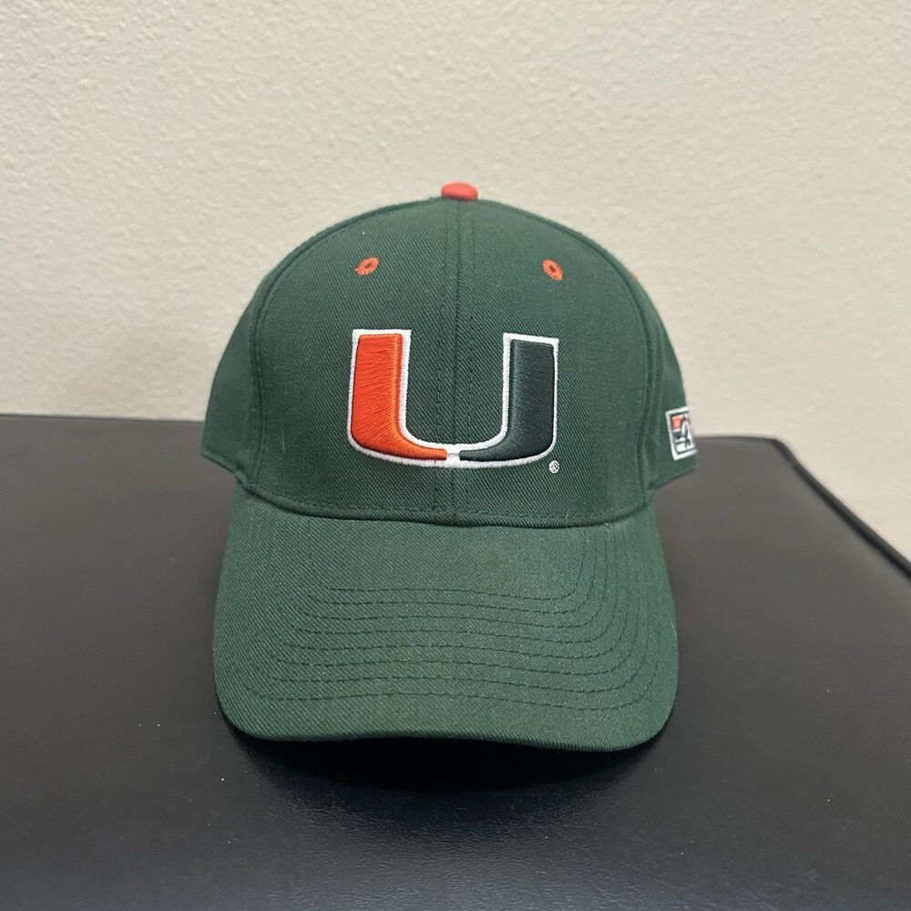 VTG University Of Miami Hurricanes Fitted Hat Cap Size 7 1/4 The Game Pro UM